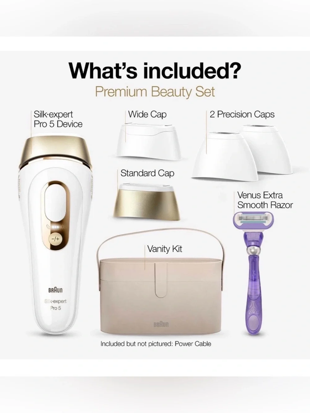 Braun Silk Expert Pro 5 IPL Laser Hair Removal System PL5347 New In Box!
